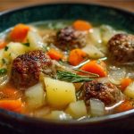 Суп із домашніх фрикадельок