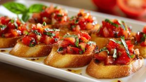 Брускетта з помідорами