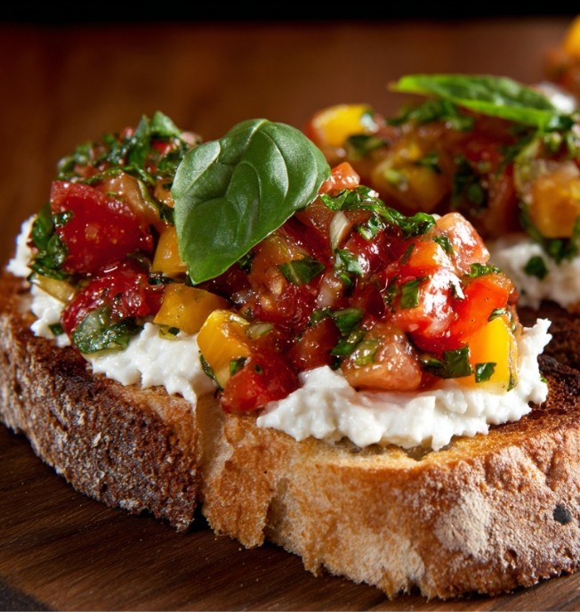 Брускетта з помідорами