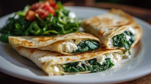 Quesadilla z serem i szpinakiem – szybki przepis na chrupiącą przekąskę