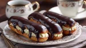 Еклери з кремом: покроковий рецепт ніжних тістечок