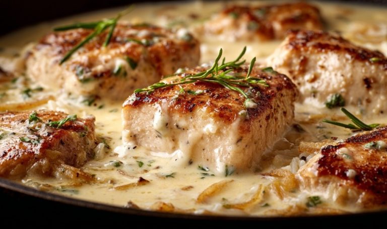 Курка у вершковому соусі — Гаряча страва