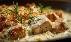 вершкова курка з зеленню рецепт