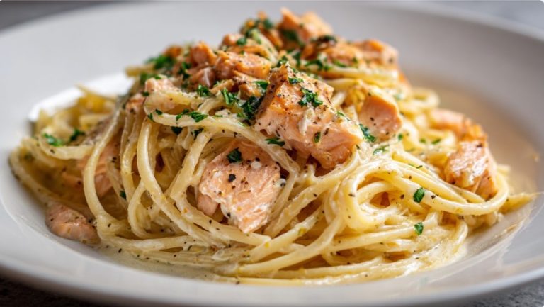 Паста з лососем — Паста