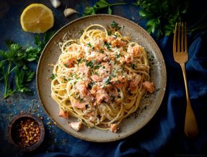 Паста з лососем