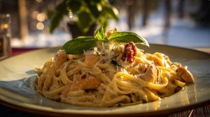 Паста з лососем, петрушкою та вершковим соусом — апетитний рецепт.