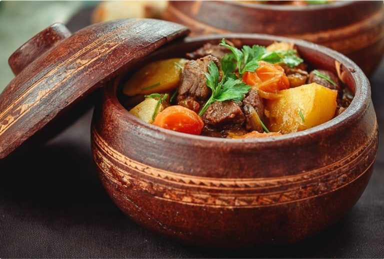 Печеня з м’ясом у глиняному посуді — домашній рецепт