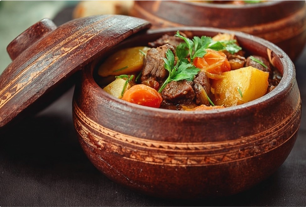 Печеня з м’ясом у глиняному посуді — домашній рецепт