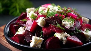 Салат із буряка та фети