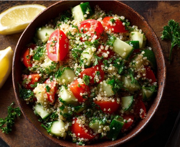 салат із кус-кусом рецепт свіжий легкий салат