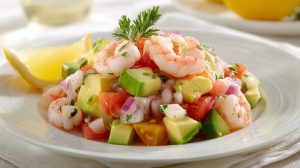 Салат з креветками