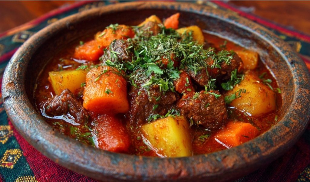 Рецепт тушкованої картоплі з овочами