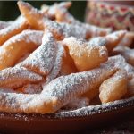 Вергуни — класичний український рецепт вергунів, посипаних цукровою пудрою