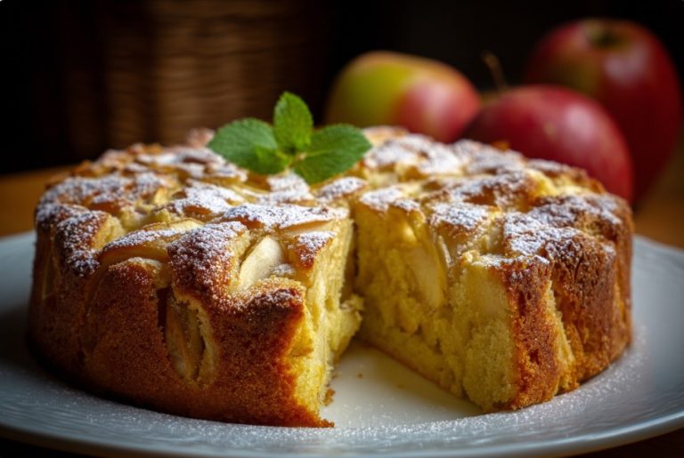 Яблучний пиріг на кефірі