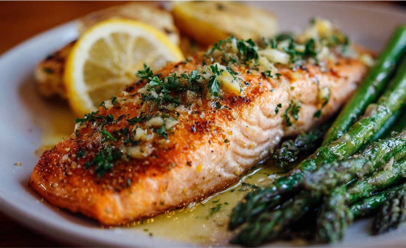 Запечене філе лосося