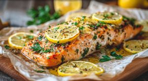 Запечене філе лосося