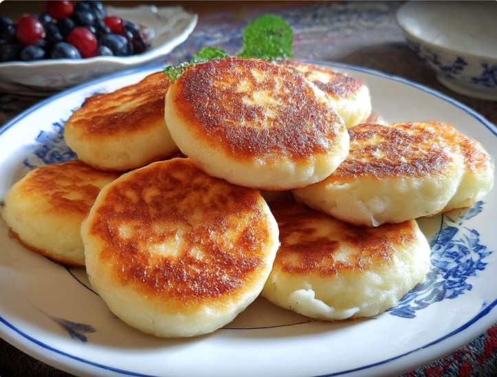 Готовий сирник — це коли він пружний на дотик, не розповзається й не залишає слідів сирої маси на лопатці.