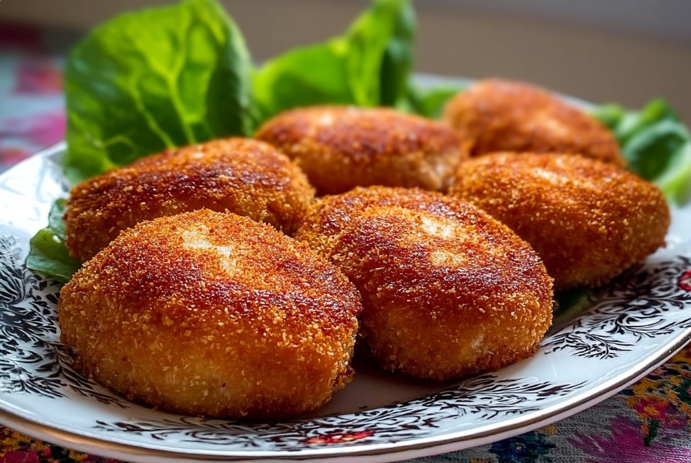 Котлети з баранини з хрусткою скоринкою на тарілці.