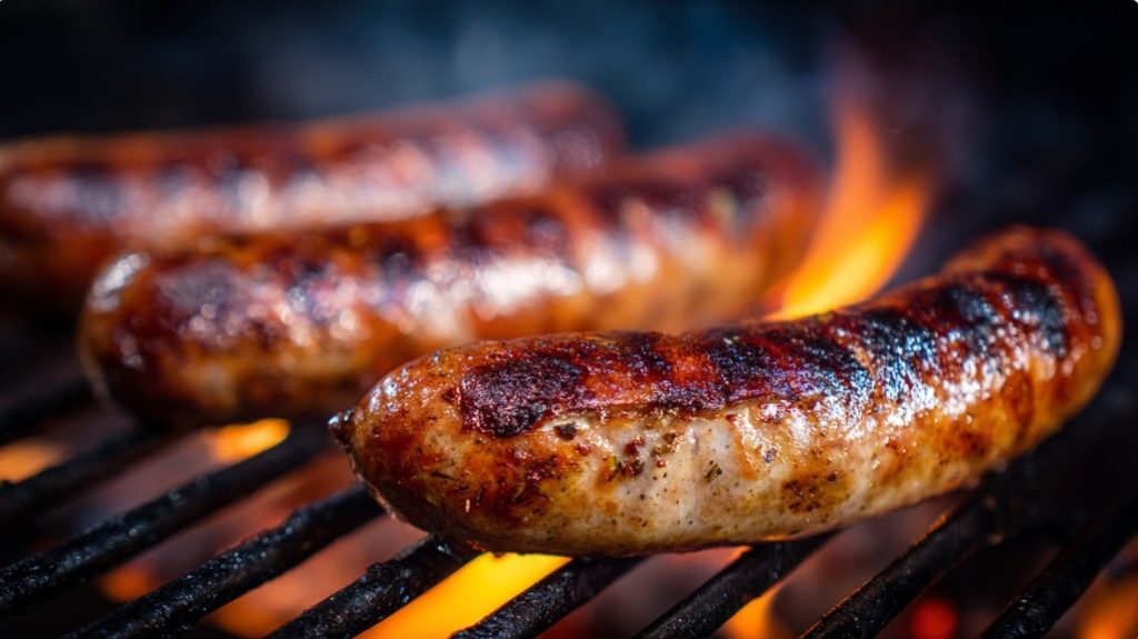 Обсмажені домашні ковбаски з хрусткою скоринкою