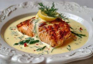 Лосось у вершковому соусі