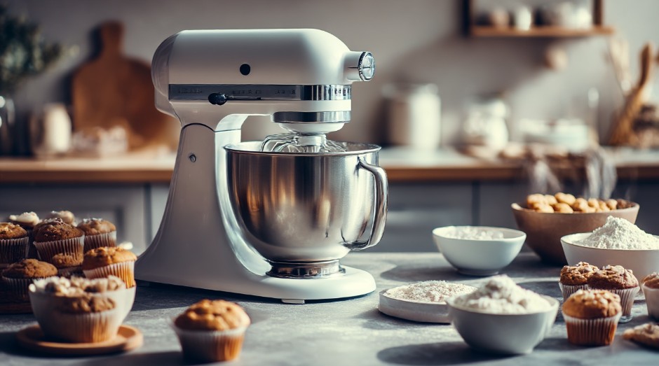 Кухонний міксер для випічки різдвяних десертів на домашній кухні