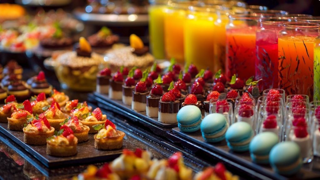 Міні-десерти та яскраві напої для сучасного меню на День народження