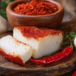 Сало з часником та перцем