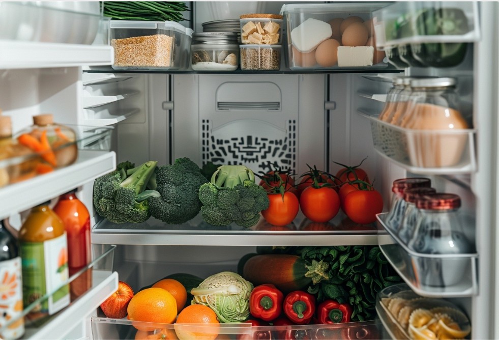 Охайний холодильник із базовими продуктами
