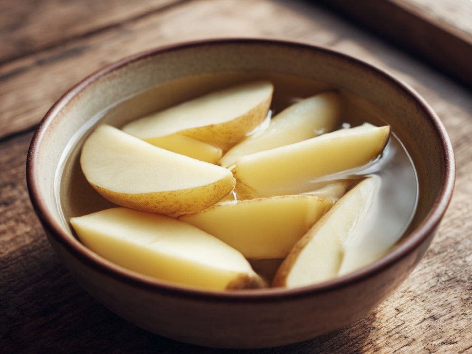 Нарізана картопля по селянськи в воді