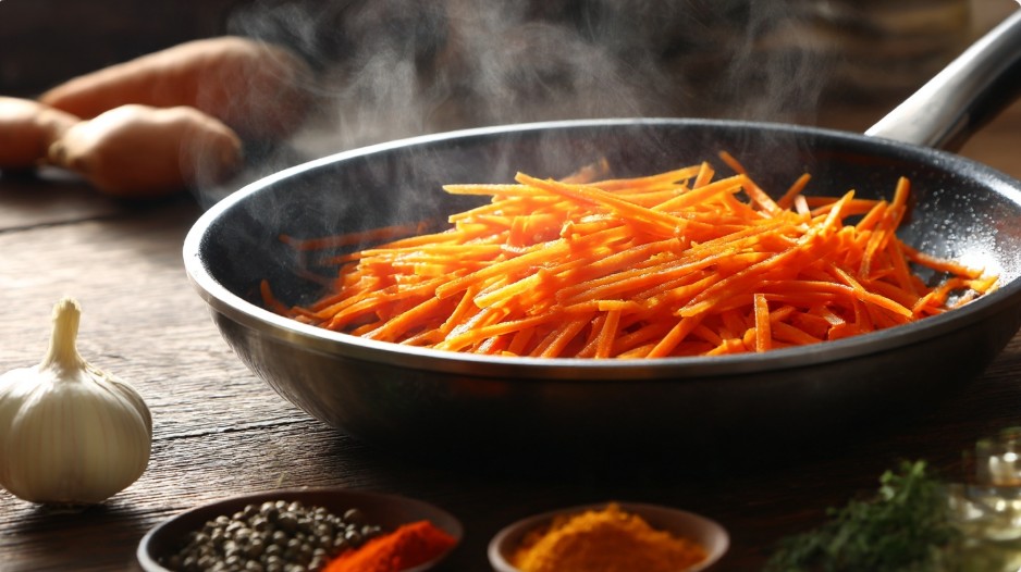 Чи потрібно прогрівати олію для корейської моркви
