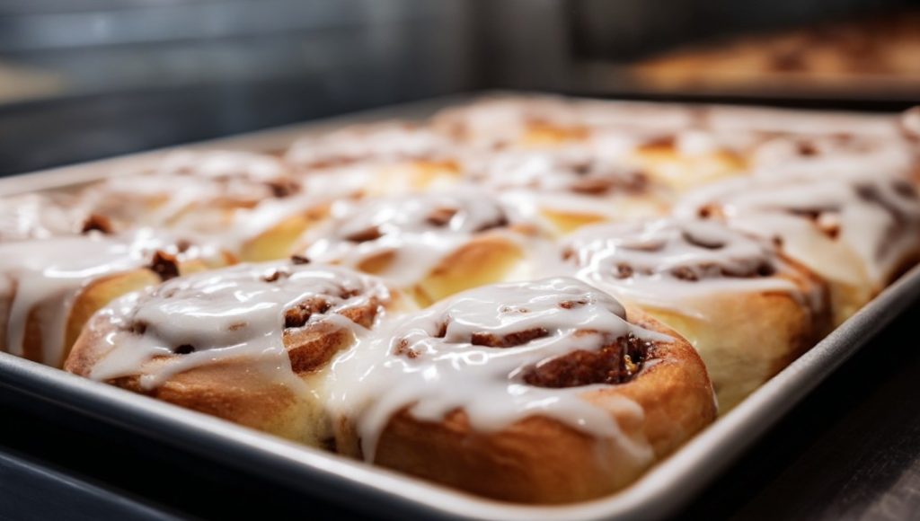 Cynamonki z polewą z kremowego serka