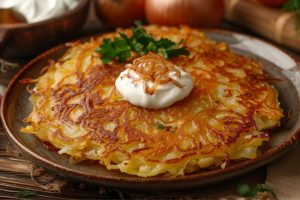 Домашні деруни з цибулею