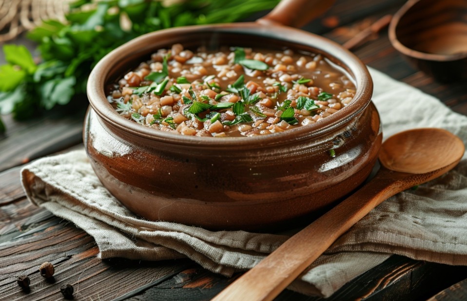 Домашня гречка з ароматною підливою, як у дитинстві