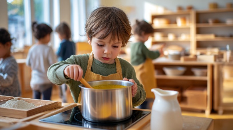  дозвольте дитині вибирати ложку, миску, або навіть допомагати розливати суп
