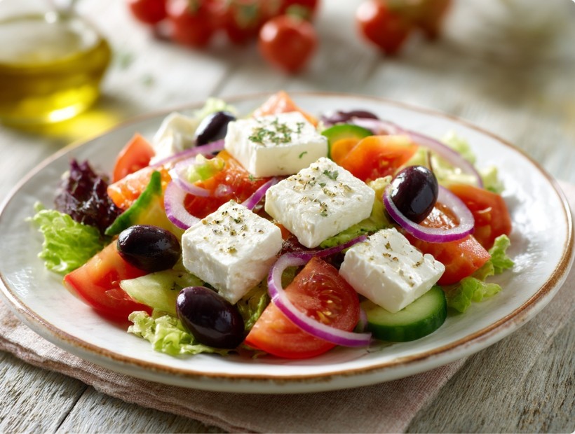 Грецький салат з сиром Фета
