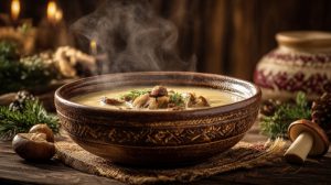 Грибна юшка з перловкою