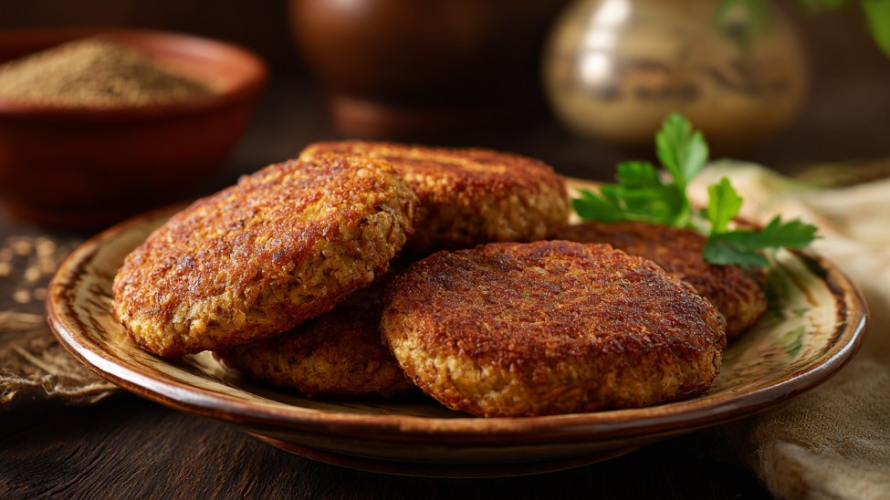 гречаники з гречки на тарілці