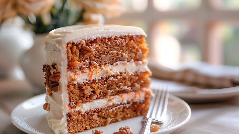 Класичний американський морквяний пиріг з крем-сиром