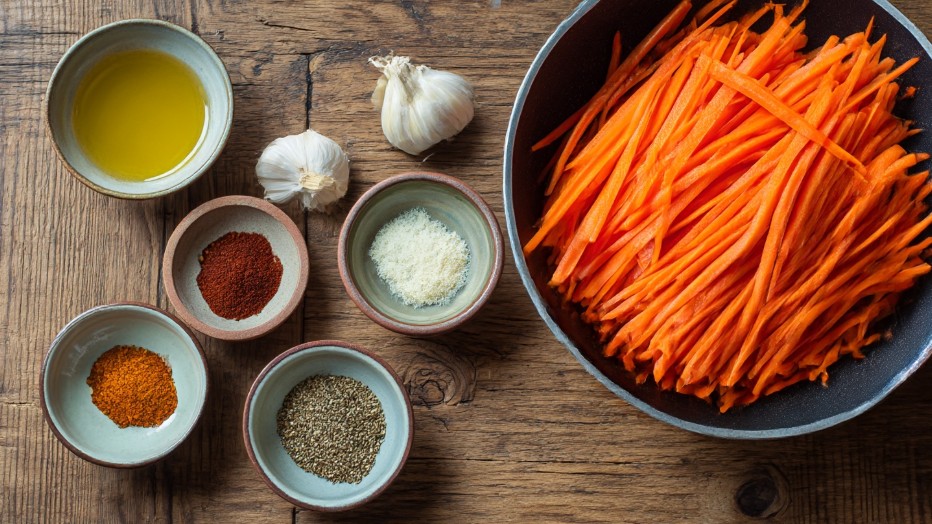 набор продуктів для моркви по корейськи