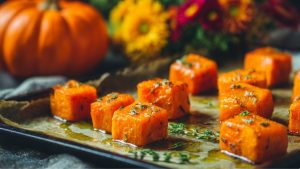 Перевірте готовність, вставивши виделку в гарбуз; він має бути м'яким.