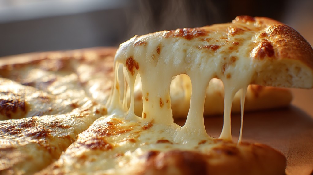 Піца з правильно підібраною моцарелою та тягучим сиром