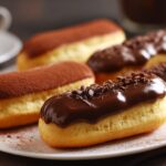 Подвійний шоколад: еклери з какао та шоколадною начинкою