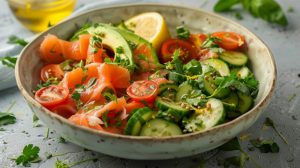 Подавайте салат одразу, прикрасивши свіжою зеленью, якщо бажаєте.