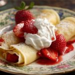 Prosty naleśnik z jogurtem i owocami