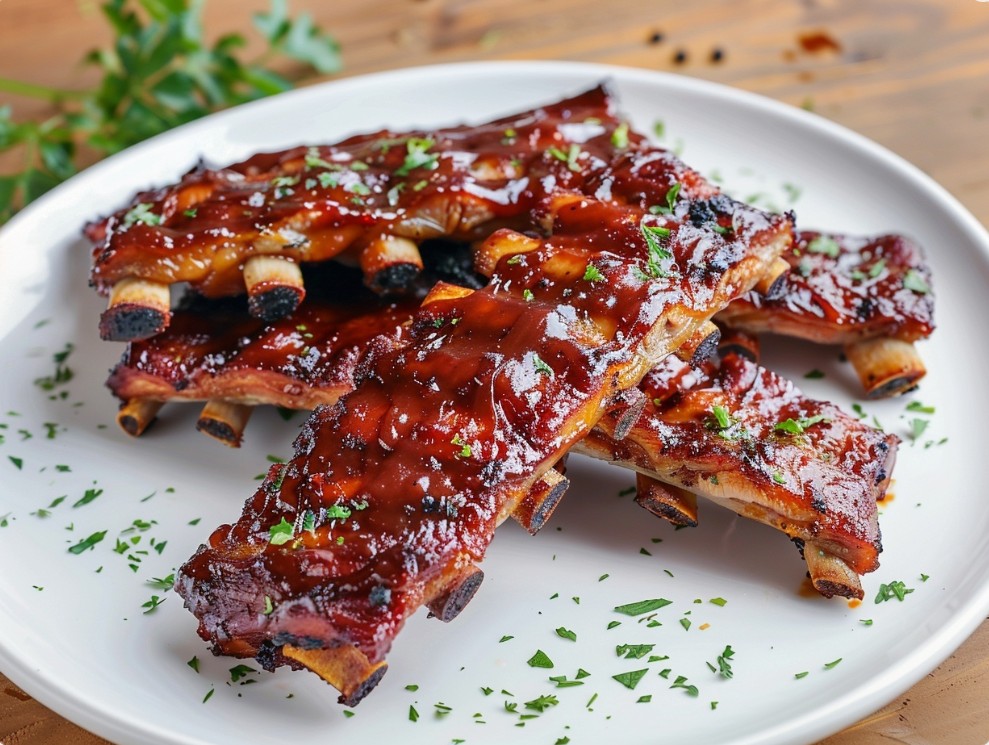 Реберця BBQ із соковитим м’ясом і рум’яною скоринкою