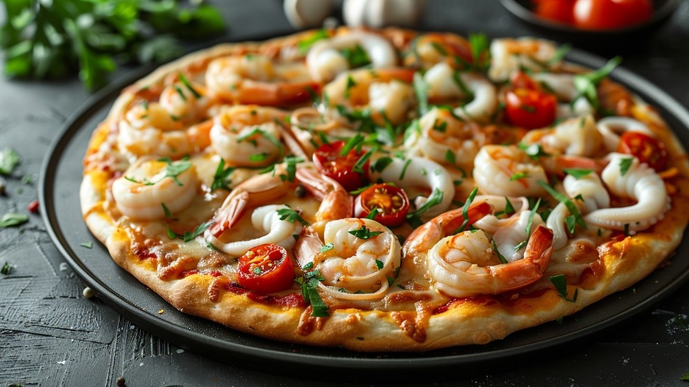 Рибна піца, або з морепродуктами — легкий і несподіваний акцент святкового столу