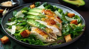 Соковитий «Цезар» з авокадо та кремовим соусом