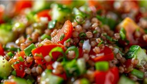 Салат з гречкою та овочами