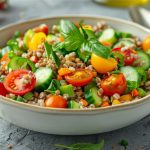 Салат з гречкою та овочами