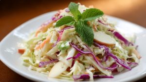 Krautsalat mit Apfel (einfach & knackig)
